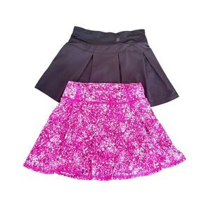 ALL Motion Pleated Skirt Skort set of 2  size 8